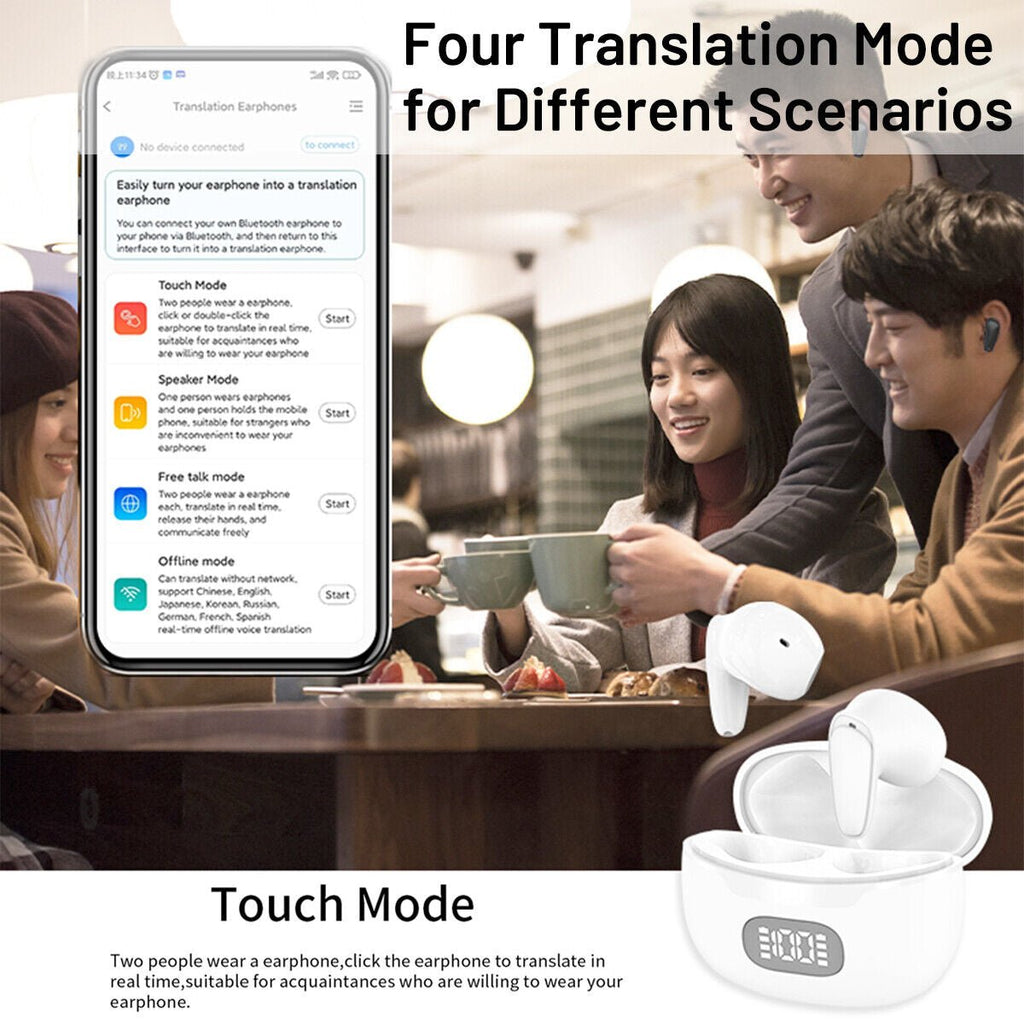 2025 AI Translation Earbuds Language Translation Device 144 Languages & Accents - Top Tech Gadgets