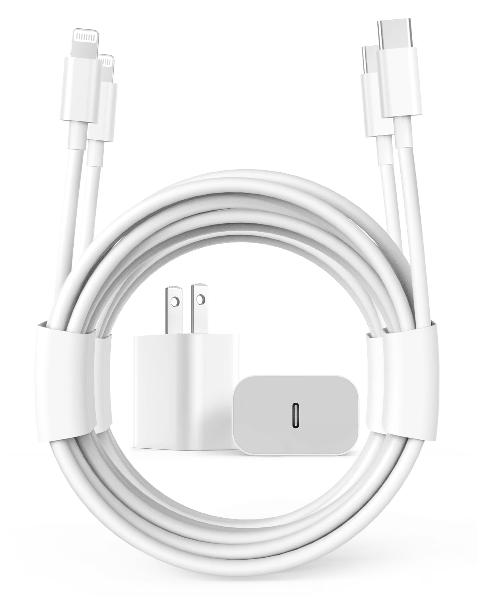2Pack 20W Type C Charger Block with 6Ft USB C to L Cable, PD Fast Charger Compatible with Iphone, Ipad, Ipod - Top Tech Gadgets
