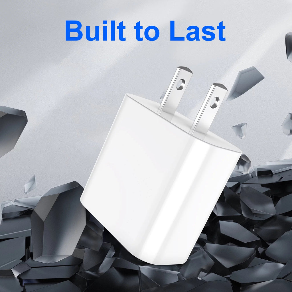 2Pack 20W Type C Charger Block with 6Ft USB C to L Cable, PD Fast Charger Compatible with Iphone, Ipad, Ipod - Top Tech Gadgets