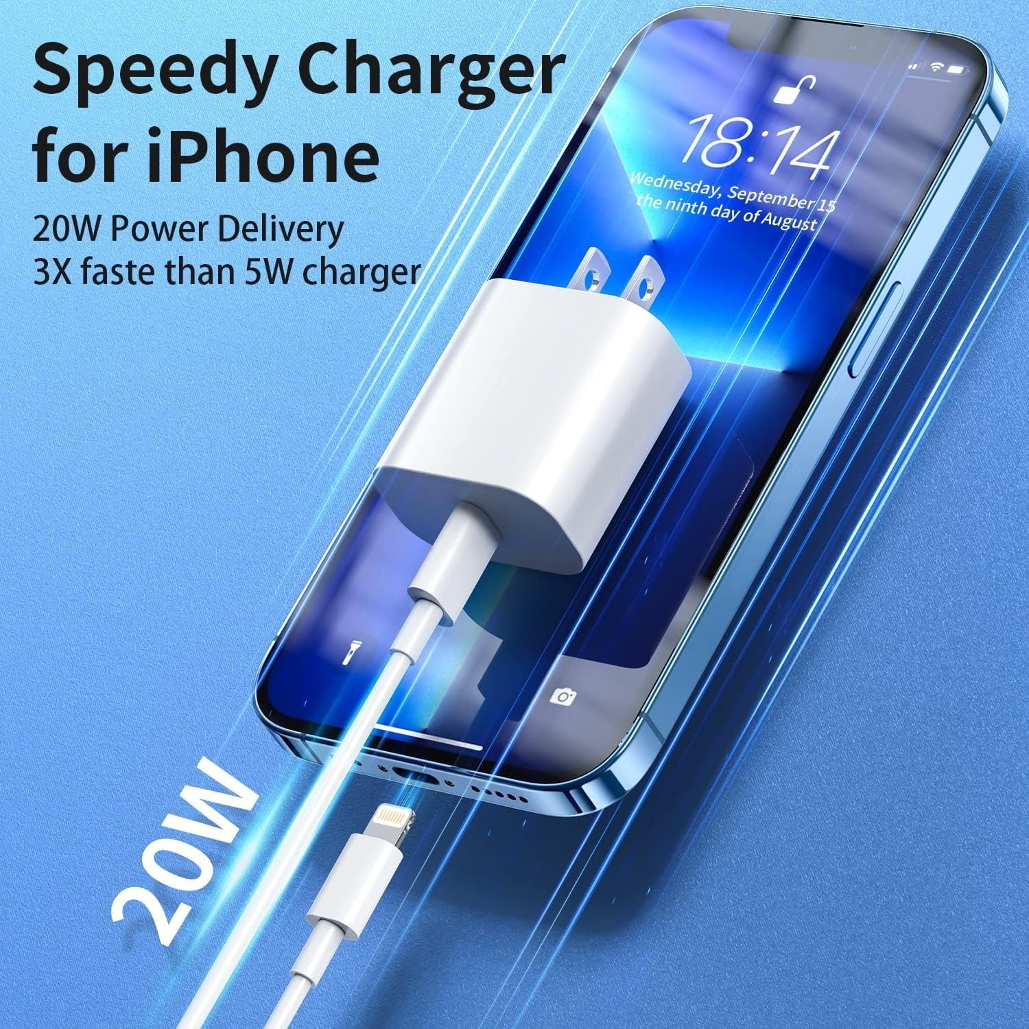 2Pack 20W Type C Charger Block with 6Ft USB C to L Cable, PD Fast Charger Compatible with Iphone, Ipad, Ipod - Top Tech Gadgets