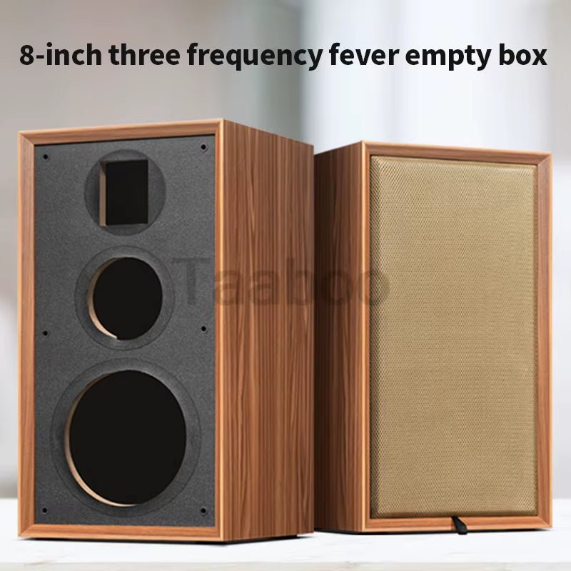 8 Inch Three - Way Labyrinth Speaker Empty Box Bookshelf Speaker Home Speaker DIY Hifi Audio Wooden Handmade Box Passive Speaker - Top Tech Gadgets