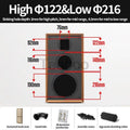 8 Inch Three - Way Labyrinth Speaker Empty Box Bookshelf Speaker Home Speaker DIY Hifi Audio Wooden Handmade Box Passive Speaker - Top Tech Gadgets