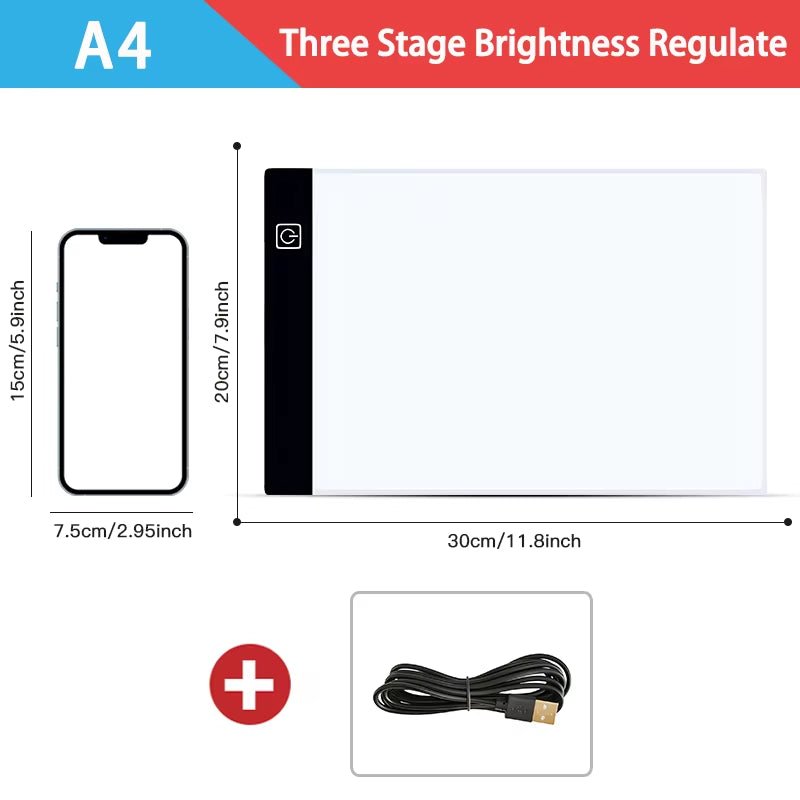 A3/A4/A5 Level Dimmable Led Drawing Copy Pad Board Children'S Toy Painting Educational Kids Grow Creative Gifts for Children - Top Tech Gadgets