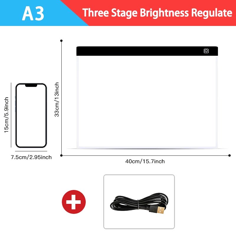 A3/A4/A5 Level Dimmable Led Drawing Copy Pad Board Children'S Toy Painting Educational Kids Grow Creative Gifts for Children - Top Tech Gadgets