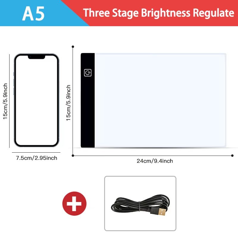 A3/A4/A5 Level Dimmable Led Drawing Copy Pad Board Children'S Toy Painting Educational Kids Grow Creative Gifts for Children - Top Tech Gadgets