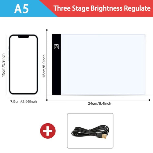 A3/A4/A5 Level Dimmable Led Drawing Copy Pad Board Children'S Toy Painting Educational Kids Grow Creative Gifts for Children - Top Tech Gadgets
