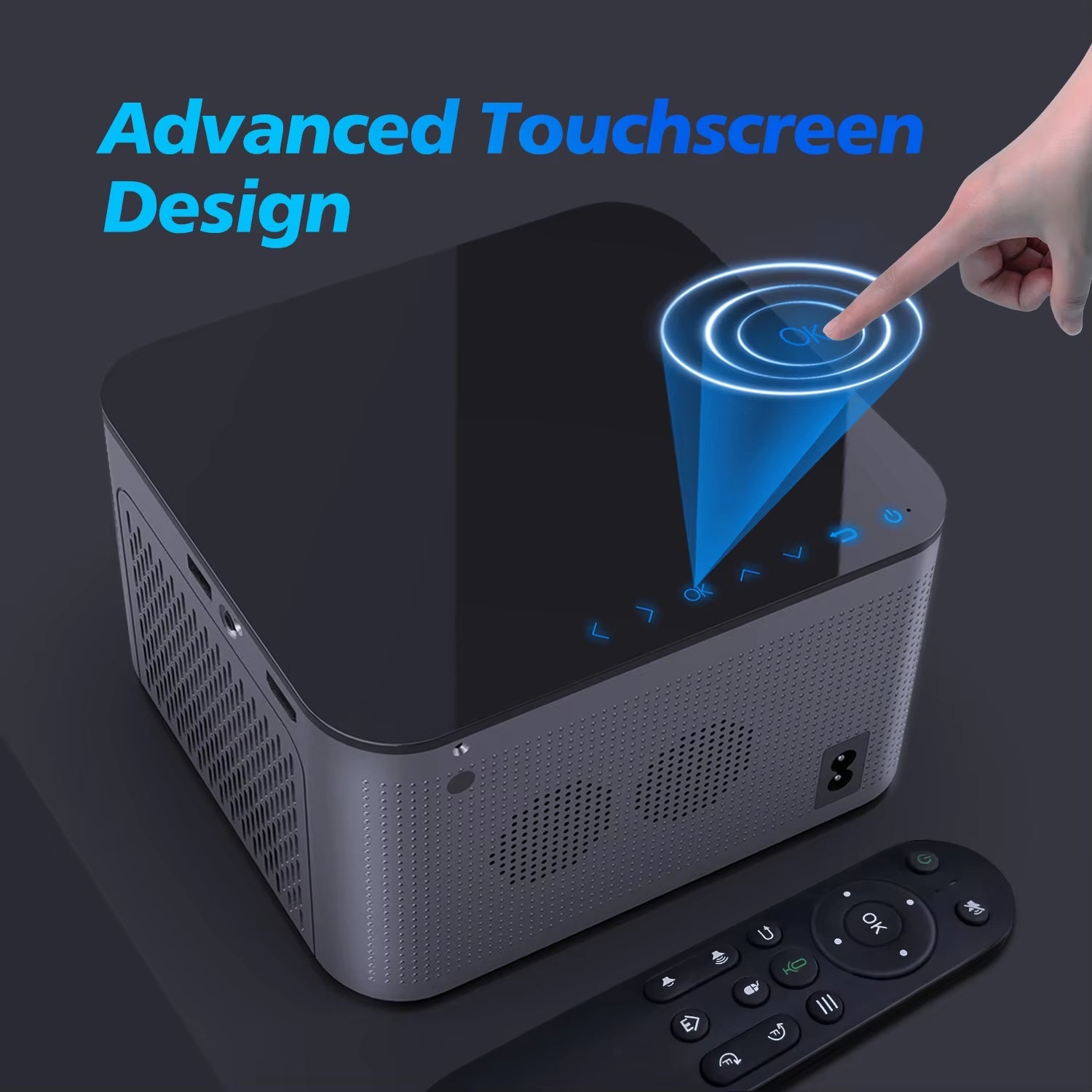 Android 11 4K Smart Projector 580ANSI 1920*1080P Full HD Wifi6 BT5.0 Allwinner H713 Voice Control Home Cinema Theater - Top Tech Gadgets
