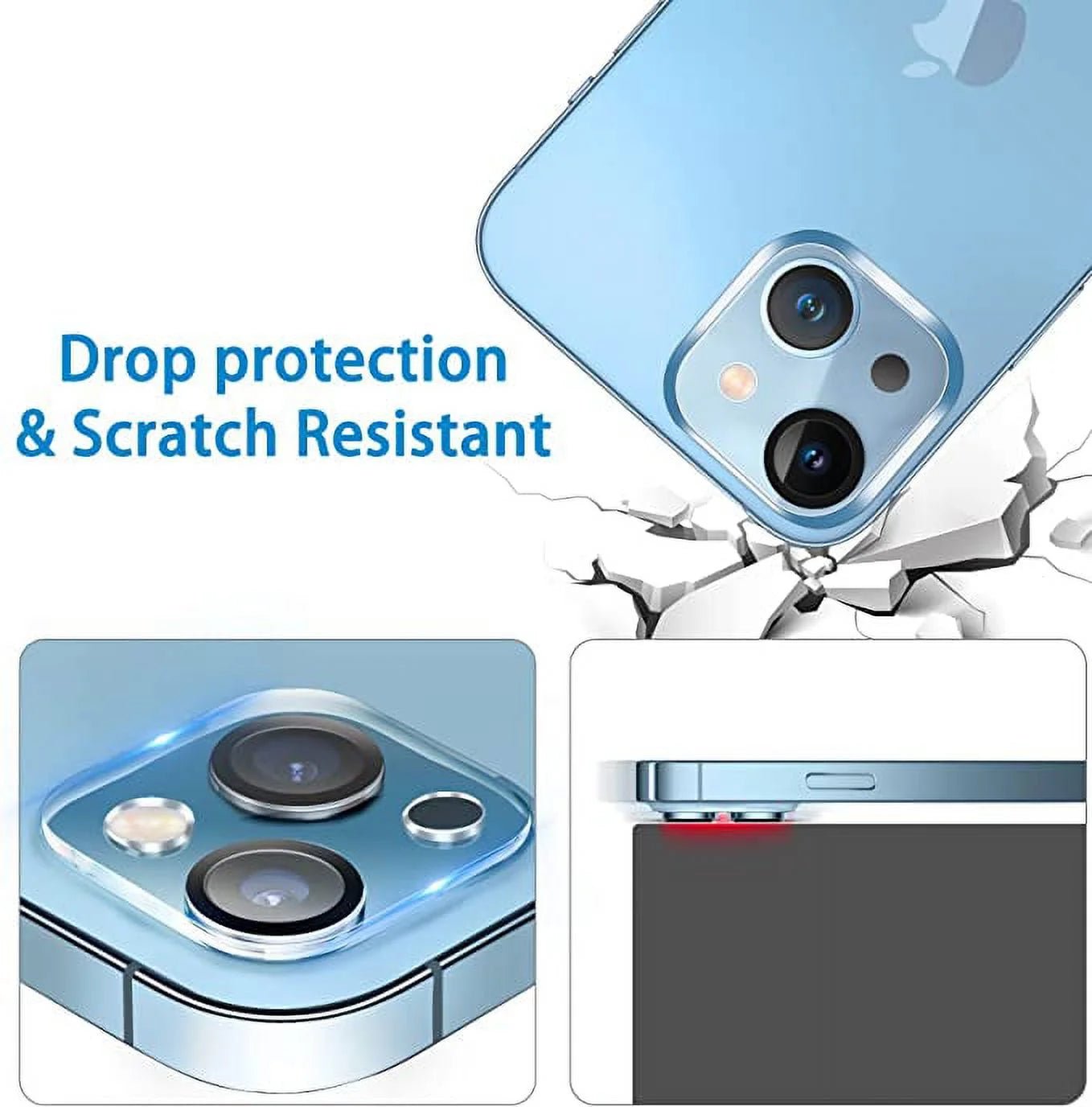 Camera Lens Protector for Iphone 14 & Iphone 14 plus 2022,Premium HD Clear Tempered Glass Lens Cover Flim[Case Friendly][Scratch - Resistant][Easy Installation][Night Circle] - Top Tech Gadgets