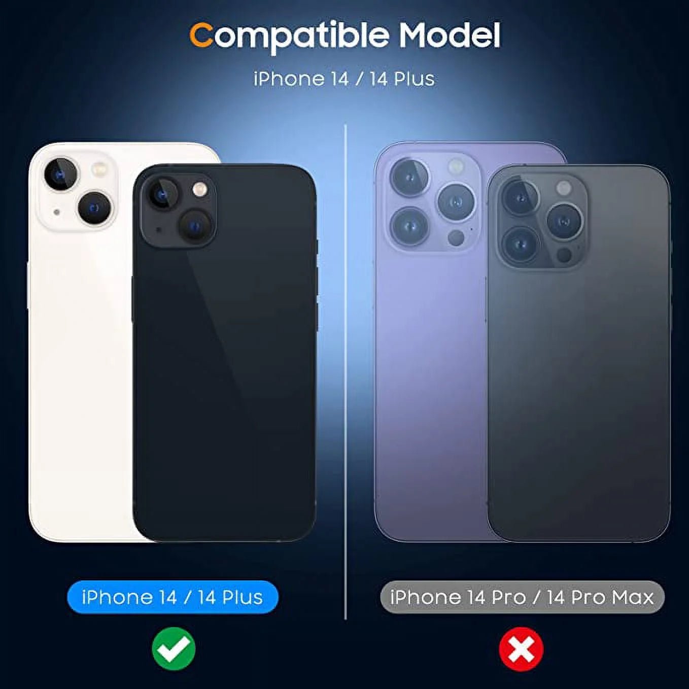 Camera Lens Protector for Iphone 14 & Iphone 14 plus 2022,Premium HD Clear Tempered Glass Lens Cover Flim[Case Friendly][Scratch - Resistant][Easy Installation][Night Circle] - Top Tech Gadgets