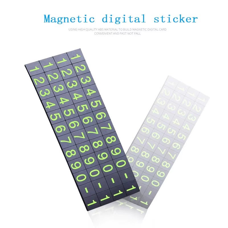 Car Temporary Parking Card Phone Number Card Plate Telephone Number Car Park Stop Automobile Accessories Car - Styling 13X2.5Cm - Top Tech Gadgets