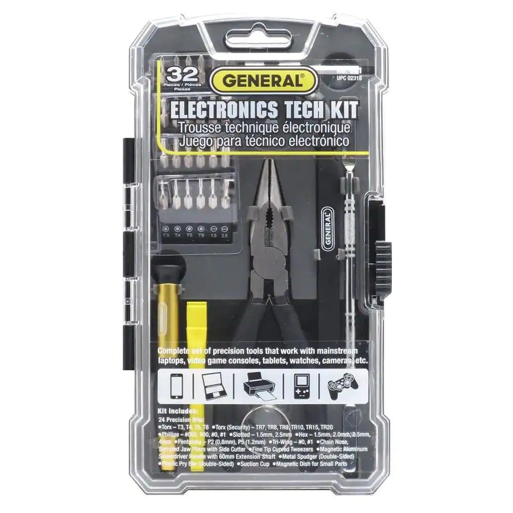 Cell Phone, Computer and Electronics Repair Kit (32 - Piece) - Top Tech Gadgets