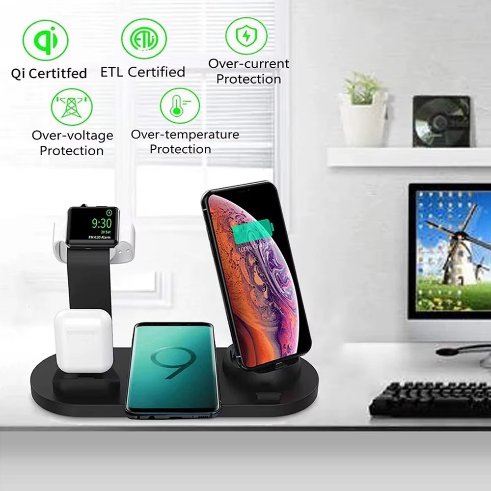 ChargeHub™ Pro 4 - in - 1 Wireless Dock – One Stand. Total Power. Zero Clutter - Top Tech Gadgets