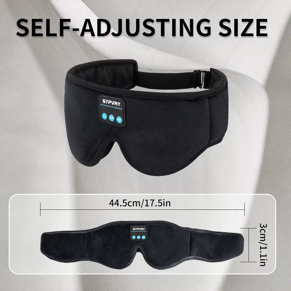 DreamTune 3D: Bluetooth Sleep Mask with Wireless Headset & Adjustable Eye Cover - Top Tech Gadgets