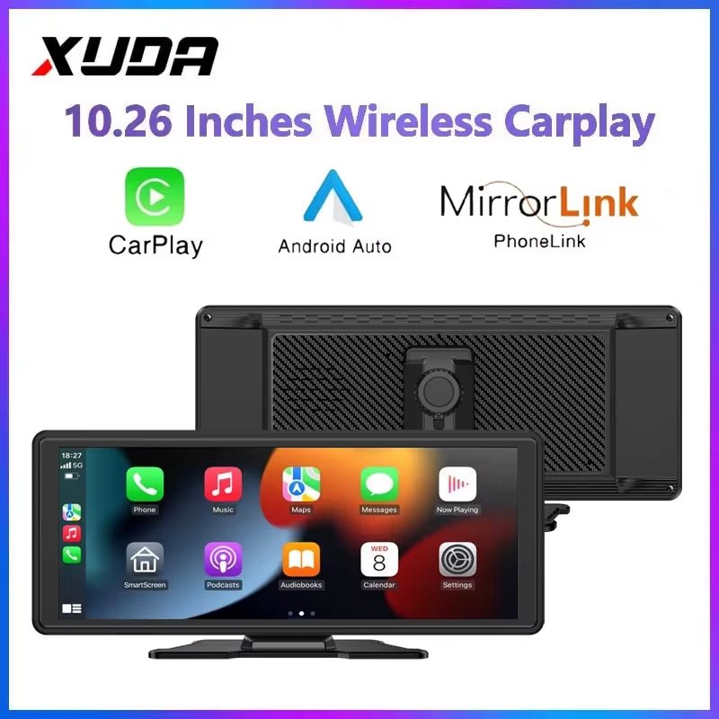 Drive Smart: 10.26 - Inch Wireless CarPlay & Android Auto Multimedia Video Player - Top Tech Gadgets