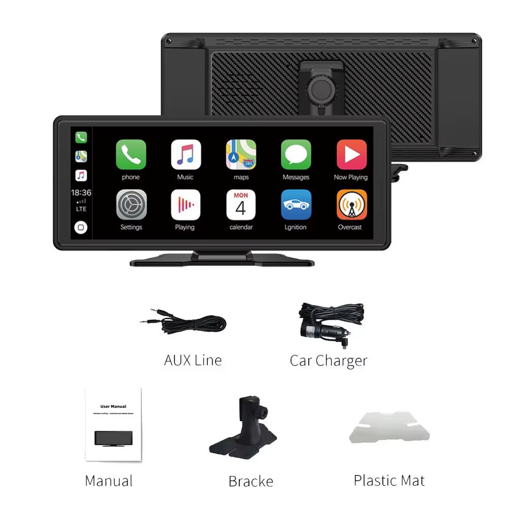 Drive Smart: 10.26 - Inch Wireless CarPlay & Android Auto Multimedia Video Player - Top Tech Gadgets