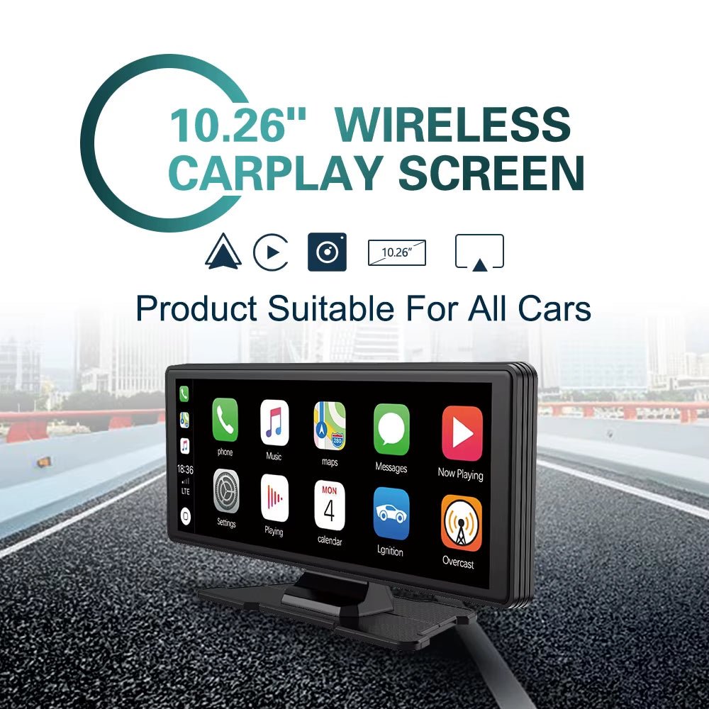 Drive Smart: 10.26 - Inch Wireless CarPlay & Android Auto Multimedia Video Player - Top Tech Gadgets