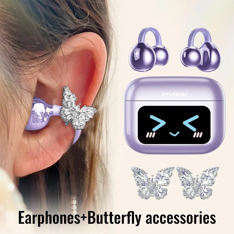 EchoGrip™ M100 ENC Ear Clip Earphones – Style, Sound, and Smart Control - Top Tech Gadgets