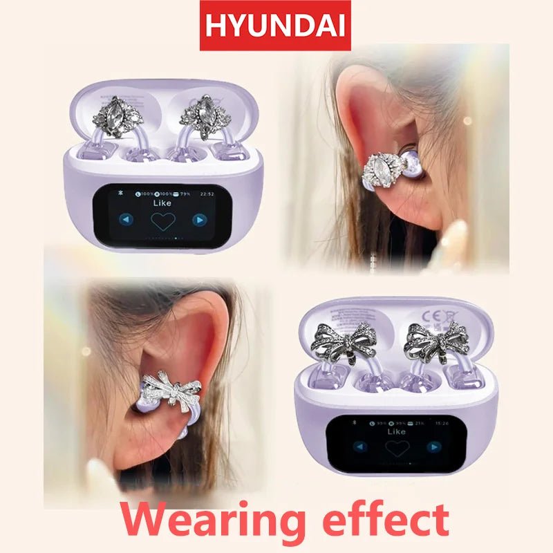 EchoGrip™ M100 ENC Ear Clip Earphones – Style, Sound, and Smart Control - Top Tech Gadgets