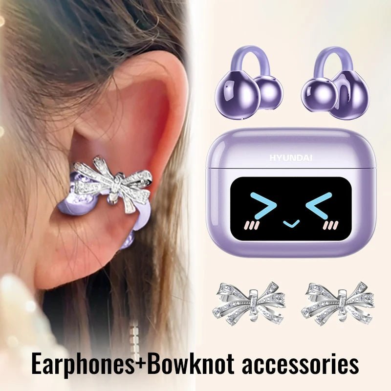 EchoGrip™ M100 ENC Ear Clip Earphones – Style, Sound, and Smart Control - Top Tech Gadgets