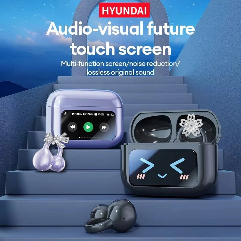 EchoGrip™ M100 ENC Ear Clip Earphones – Style, Sound, and Smart Control - Top Tech Gadgets