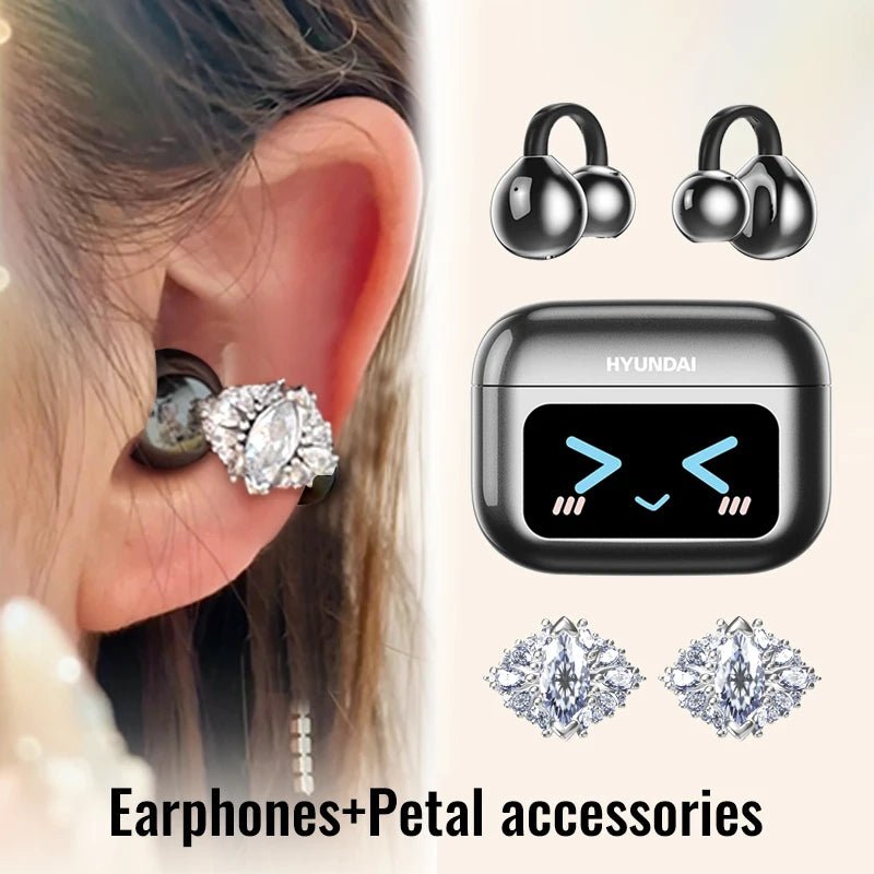 EchoGrip™ M100 ENC Ear Clip Earphones – Style, Sound, and Smart Control - Top Tech Gadgets