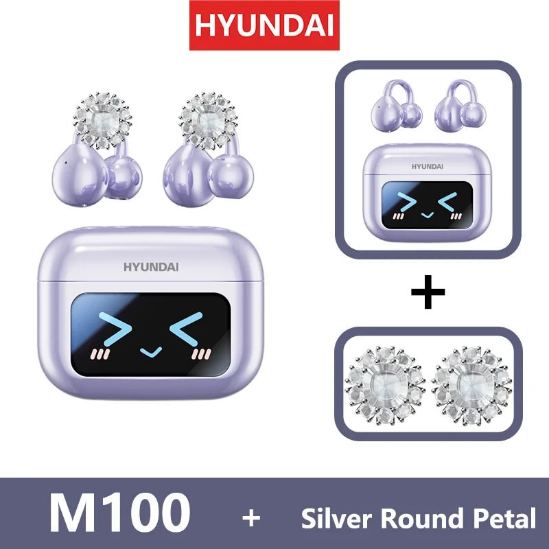 EchoGrip™ M100 ENC Ear Clip Earphones – Style, Sound, and Smart Control - Top Tech Gadgets