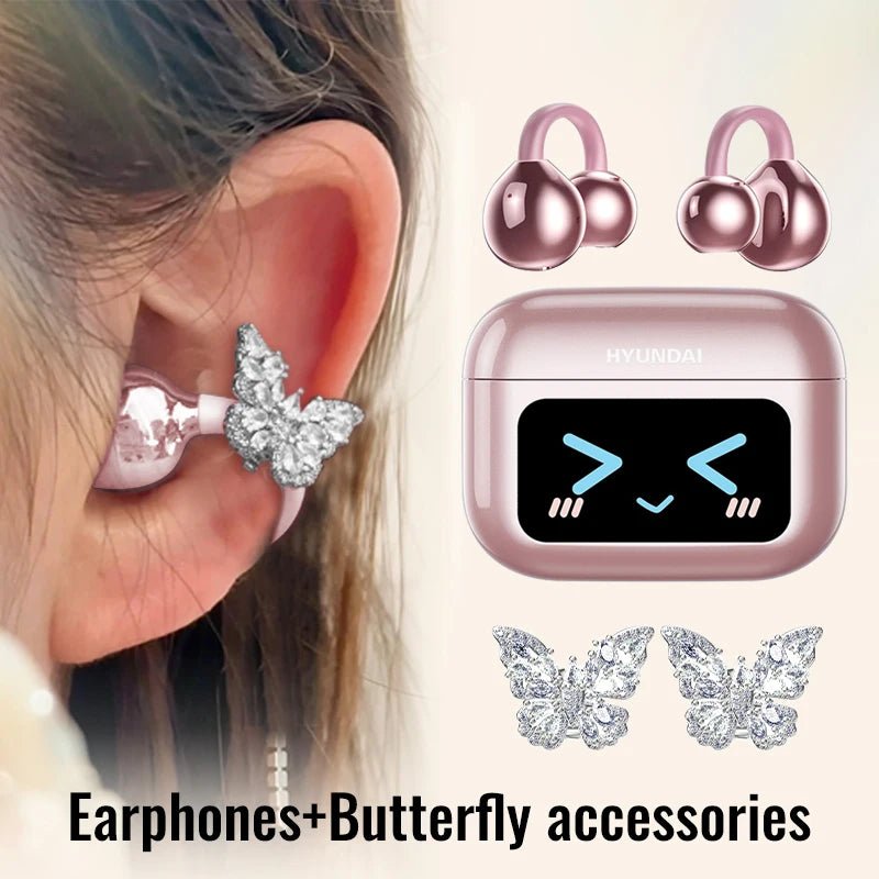 EchoGrip™ M100 ENC Ear Clip Earphones – Style, Sound, and Smart Control - Top Tech Gadgets