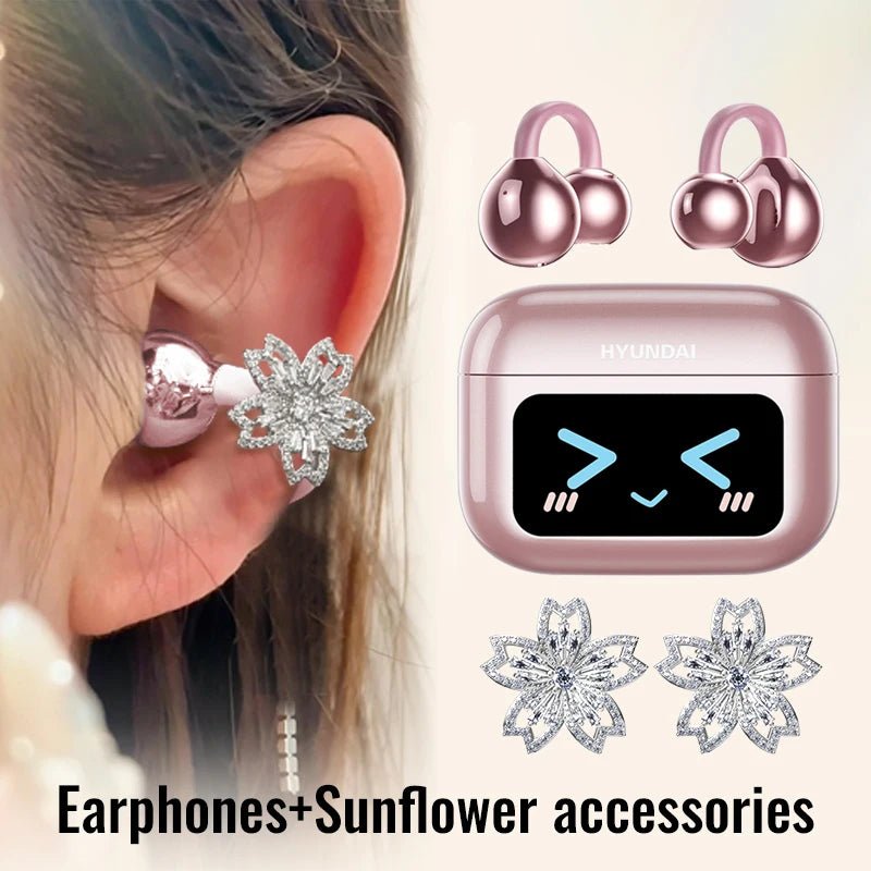 EchoGrip™ M100 ENC Ear Clip Earphones – Style, Sound, and Smart Control - Top Tech Gadgets