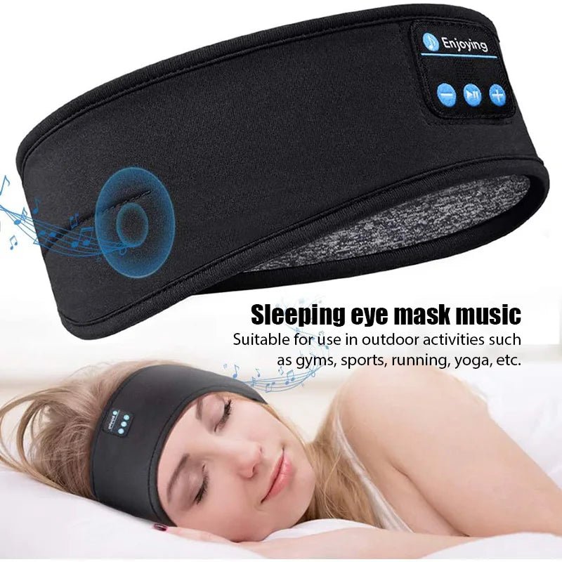 Enjoying Wireless Bluetooth Sleep Headband – Sleep, Sweat, and Stream in Total Comfort - Top Tech Gadgets