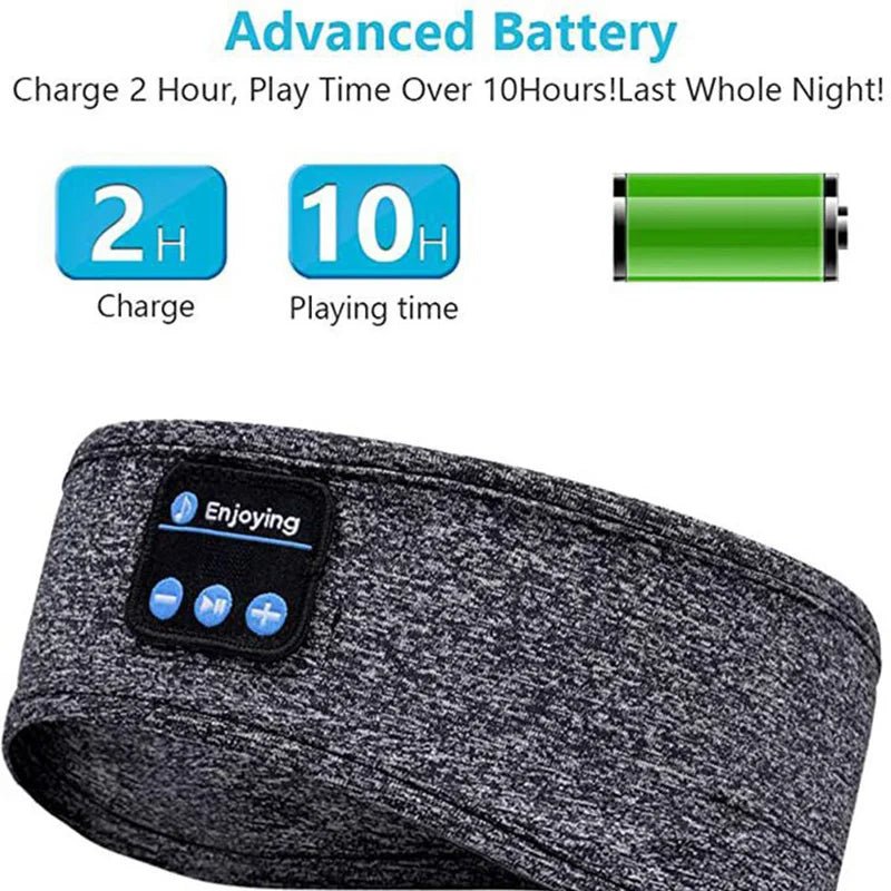 Enjoying Wireless Bluetooth Sleep Headband – Sleep, Sweat, and Stream in Total Comfort - Top Tech Gadgets