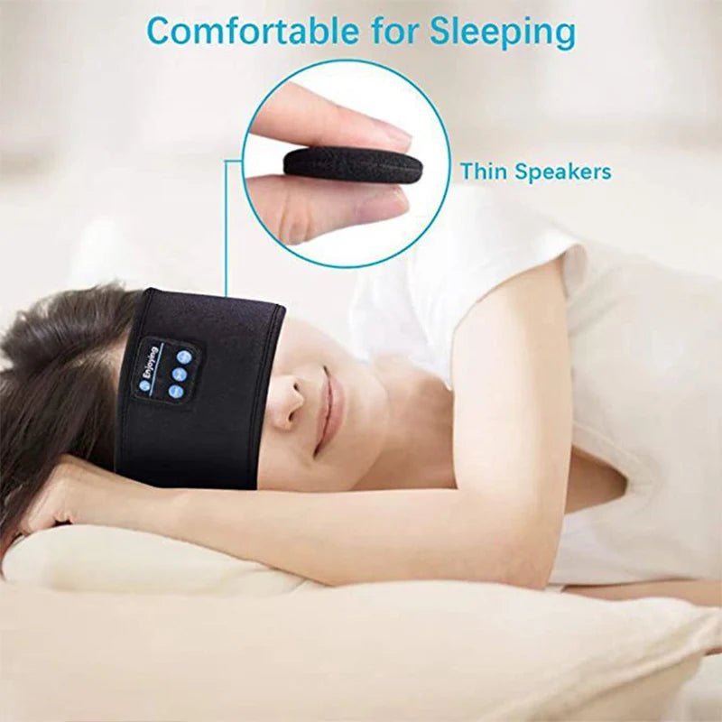 Enjoying Wireless Bluetooth Sleep Headband – Sleep, Sweat, and Stream in Total Comfort - Top Tech Gadgets