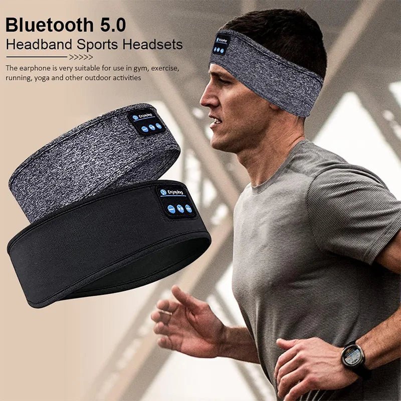 Enjoying Wireless Bluetooth Sleep Headband – Sleep, Sweat, and Stream in Total Comfort - Top Tech Gadgets