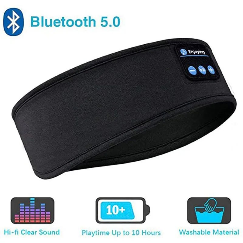 Enjoying Wireless Bluetooth Sleep Headband – Sleep, Sweat, and Stream in Total Comfort - Top Tech Gadgets