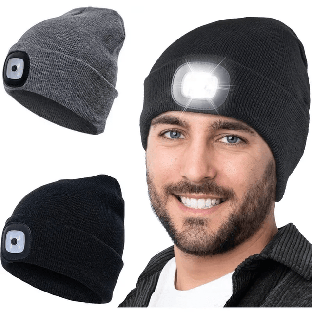 GlowGear LED Beanie – Rechargeable Headlamp Hat – product image