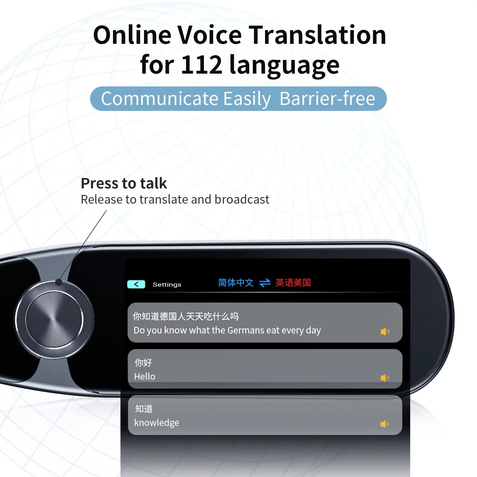Language Translator Device for Dyslexia,Reader Pen Translation Scanner Dictionary Pen - AI Voice & Camera Translators - Real - Time All Foreign Languages Travel & Business,Learning,Meeting - Top Tech Gadgets