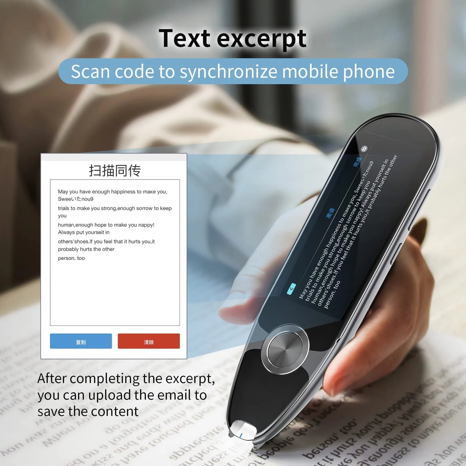 Language Translator Device for Dyslexia,Reader Pen Translation Scanner Dictionary Pen - AI Voice & Camera Translators - Real - Time All Foreign Languages Travel & Business,Learning,Meeting - Top Tech Gadgets