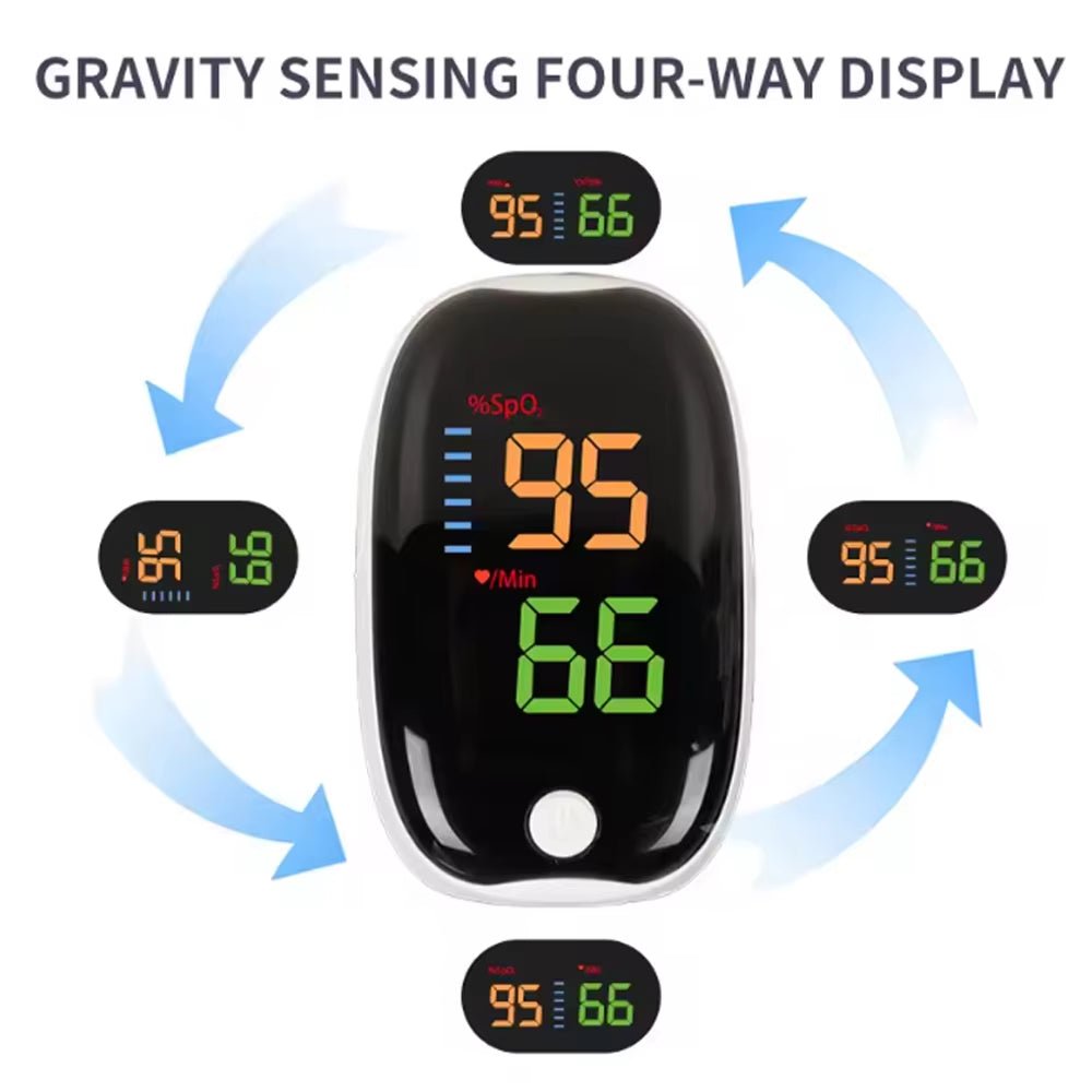 LK89 Finger Pulse Oximeter Medical Portable Blood Oxygen Oxymetre Heart Rate Saturation Meter OLED Oximetro De Dedo LED Display - Top Tech Gadgets