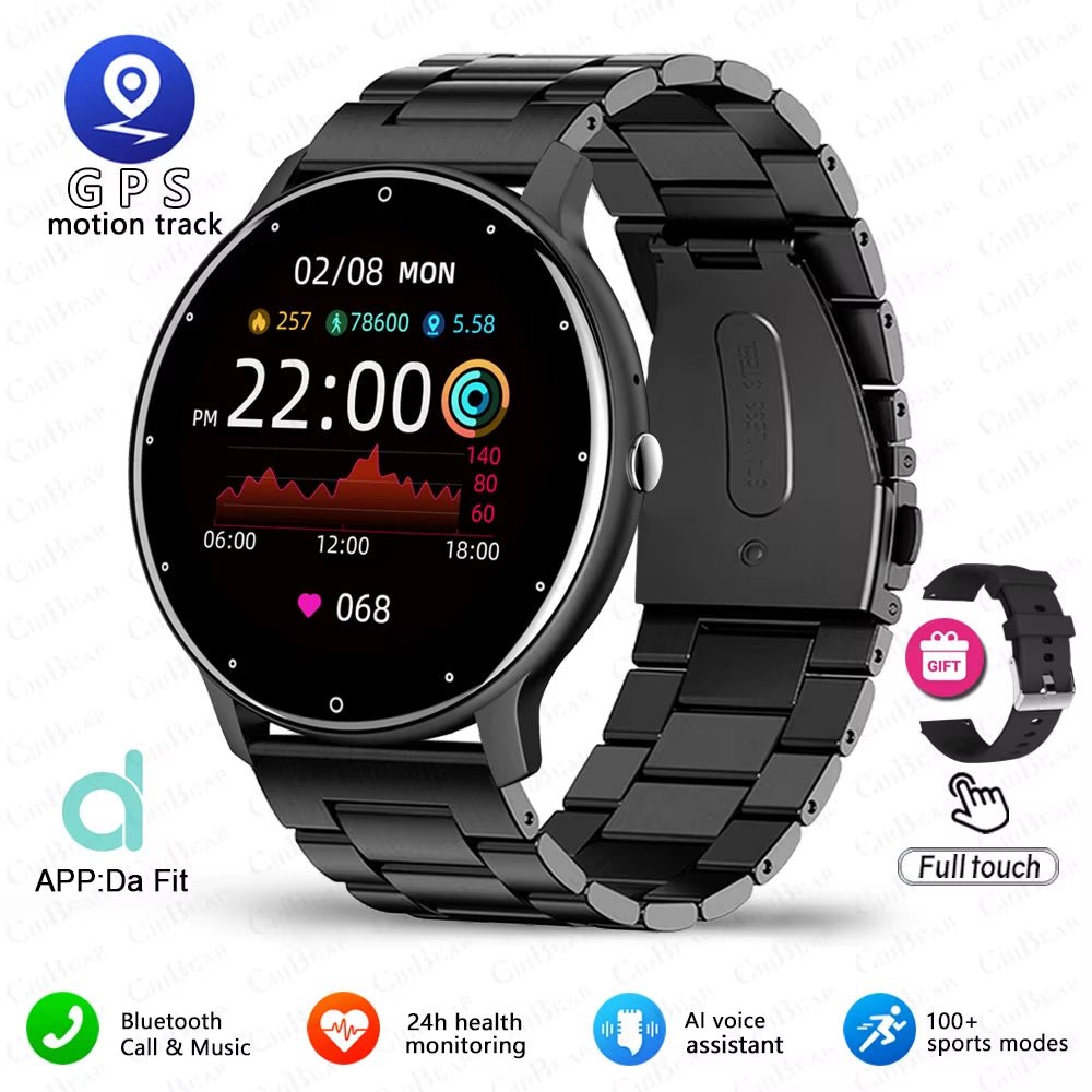 New Smart Watch Men Sports Fitness Watch Heart Rate Full Touch Screen Bluetooth Call 2025 New Ultra Light Smartwatch - Top Tech Gadgets