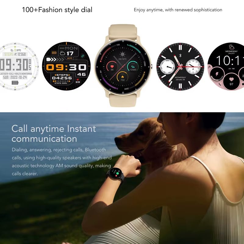 New Smart Watch Men Sports Fitness Watch Heart Rate Full Touch Screen Bluetooth Call 2025 New Ultra Light Smartwatch - Top Tech Gadgets