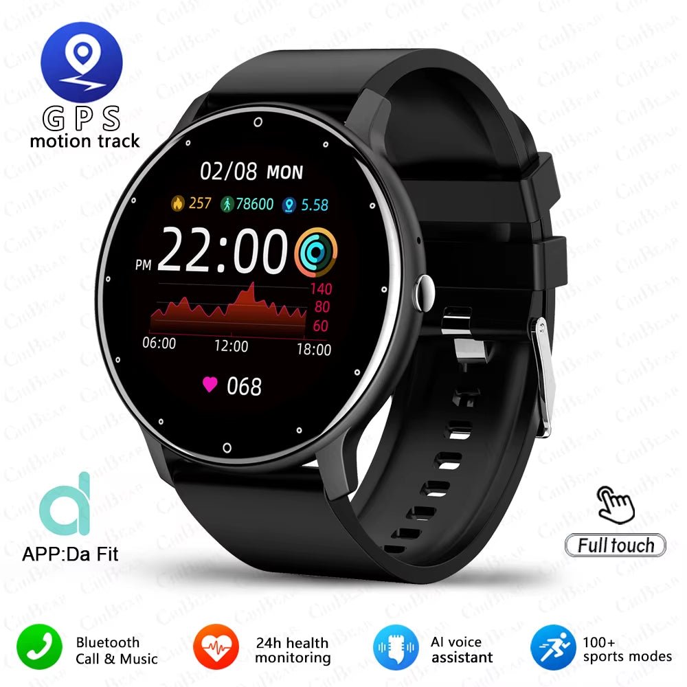 New Smart Watch Men Sports Fitness Watch Heart Rate Full Touch Screen Bluetooth Call 2025 New Ultra Light Smartwatch - Top Tech Gadgets