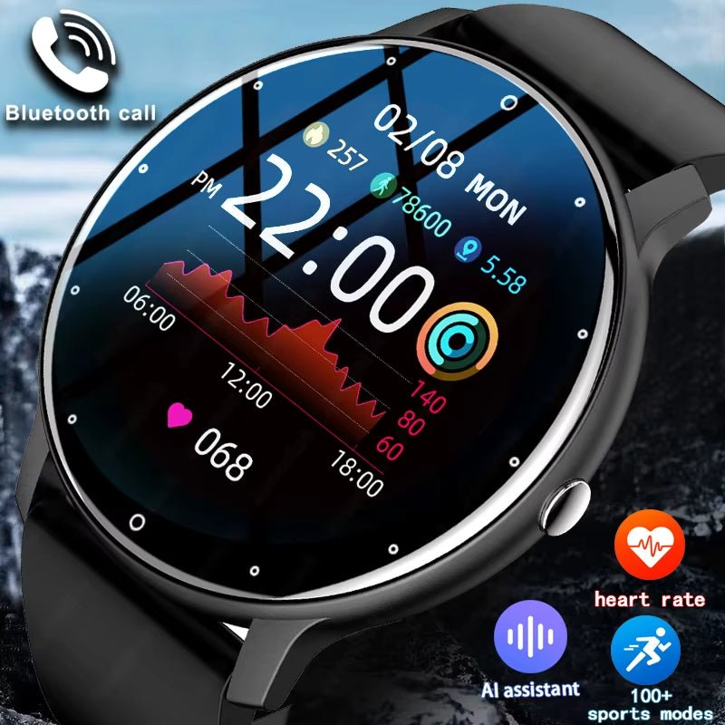 New Smart Watch Men Sports Fitness Watch Heart Rate Full Touch Screen Bluetooth Call 2025 New Ultra Light Smartwatch - Top Tech Gadgets