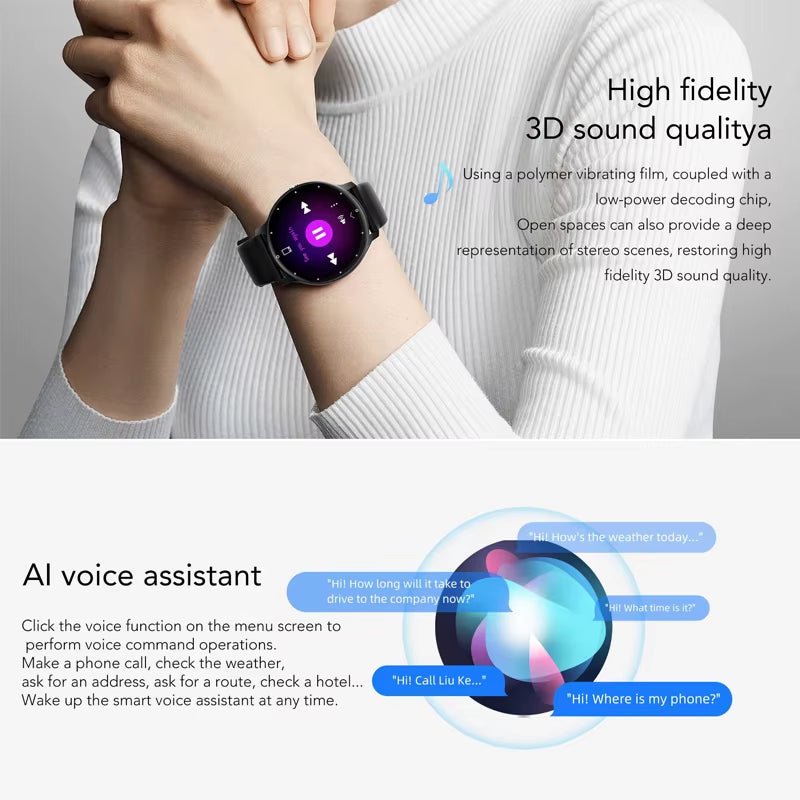New Smart Watch Men Sports Fitness Watch Heart Rate Full Touch Screen Bluetooth Call 2025 New Ultra Light Smartwatch - Top Tech Gadgets