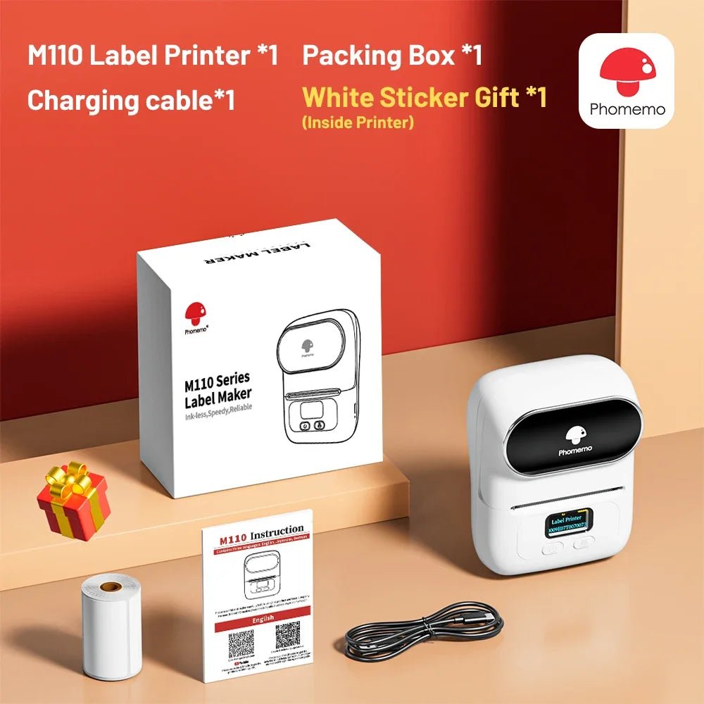 Phomemo M110 Mini Thermal Label Printer - Your Ultimate Portable Solution for Custom Stickers and Price Tags - Top Tech Gadgets