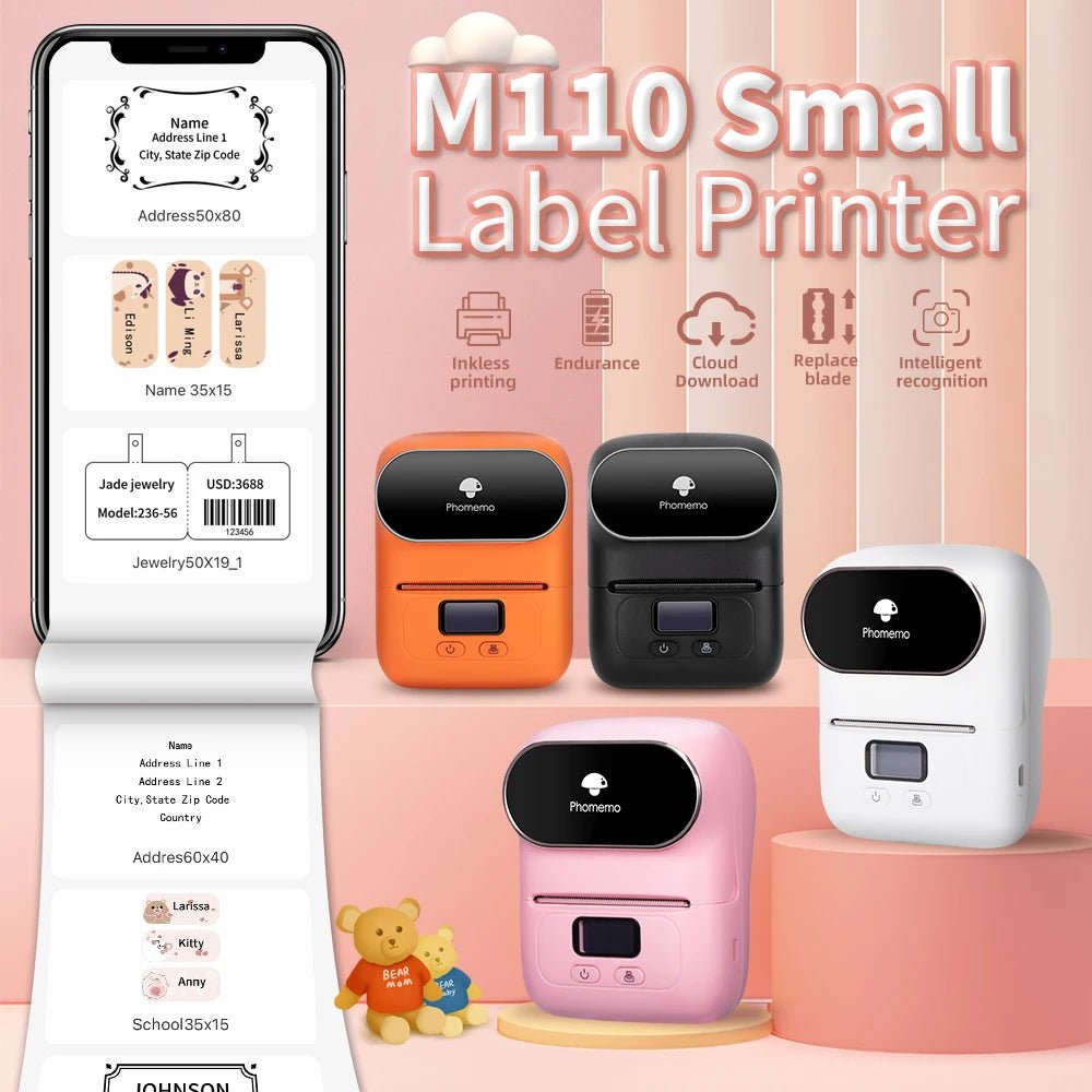Phomemo M110 Mini Thermal Label Printer - Your Ultimate Portable Solution for Custom Stickers and Price Tags - Top Tech Gadgets