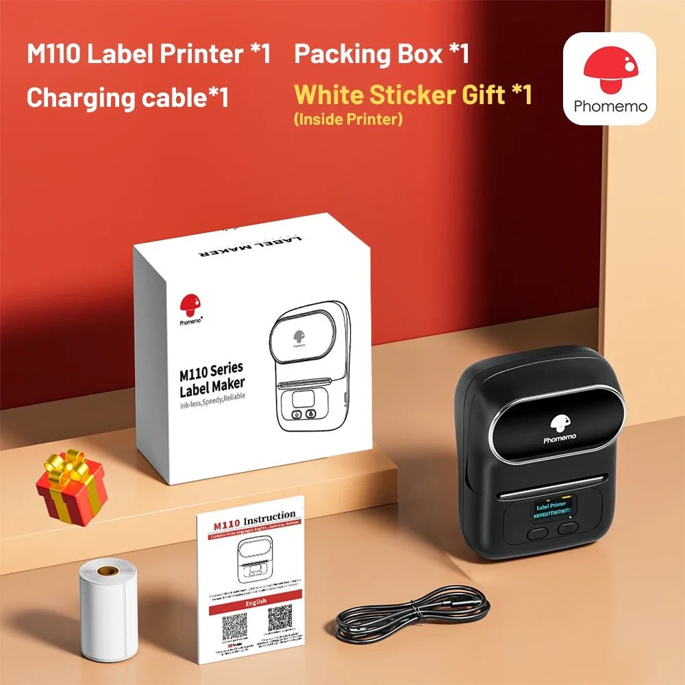 Phomemo M110 Mini Thermal Label Printer - Your Ultimate Portable Solution for Custom Stickers and Price Tags - Top Tech Gadgets