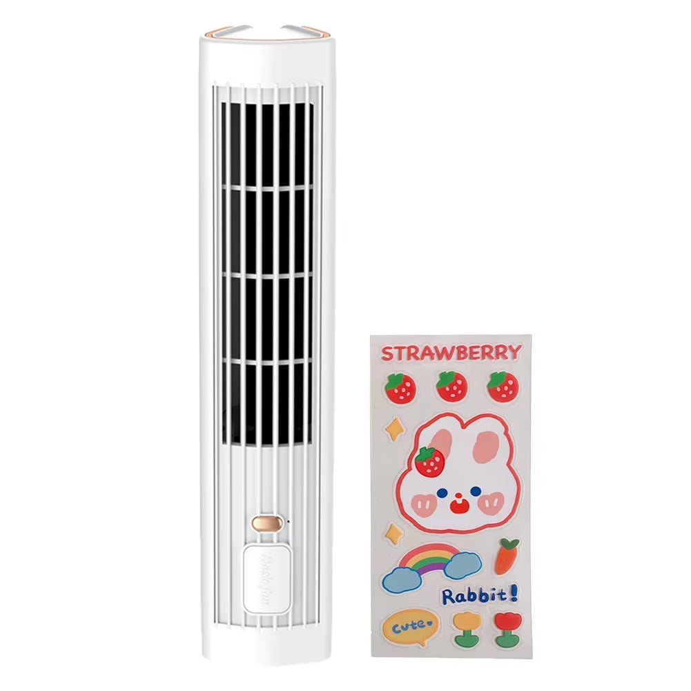 Portable Bladeless Tower Fan 2/3 Speeds Electric Fan Personal Fan Quiet Standing Fan Rechargeable Wall Mount Fan Desktop Fan New - Top Tech Gadgets