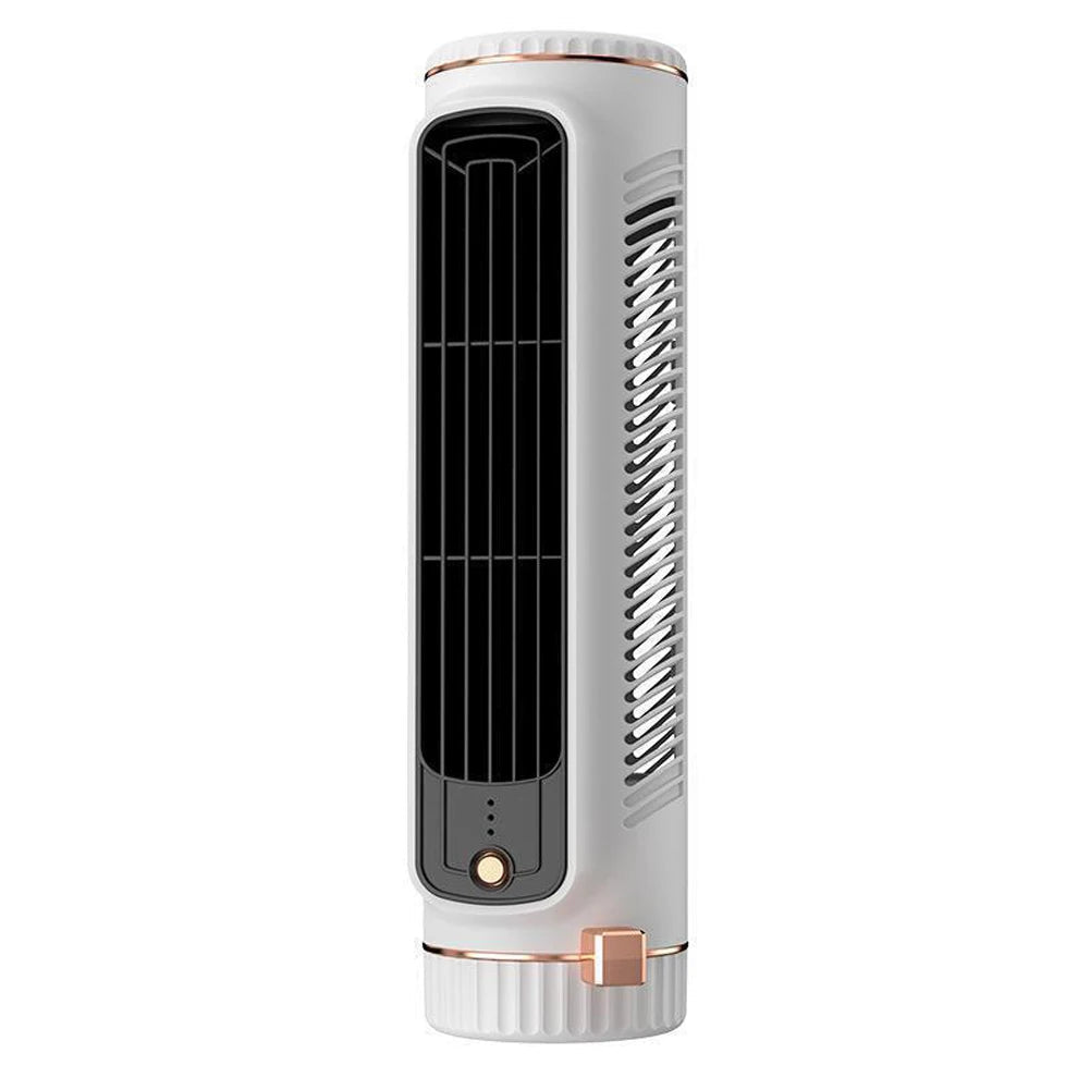 Portable Bladeless Tower Fan 2/3 Speeds Electric Fan Personal Fan Quiet Standing Fan Rechargeable Wall Mount Fan Desktop Fan New - Top Tech Gadgets