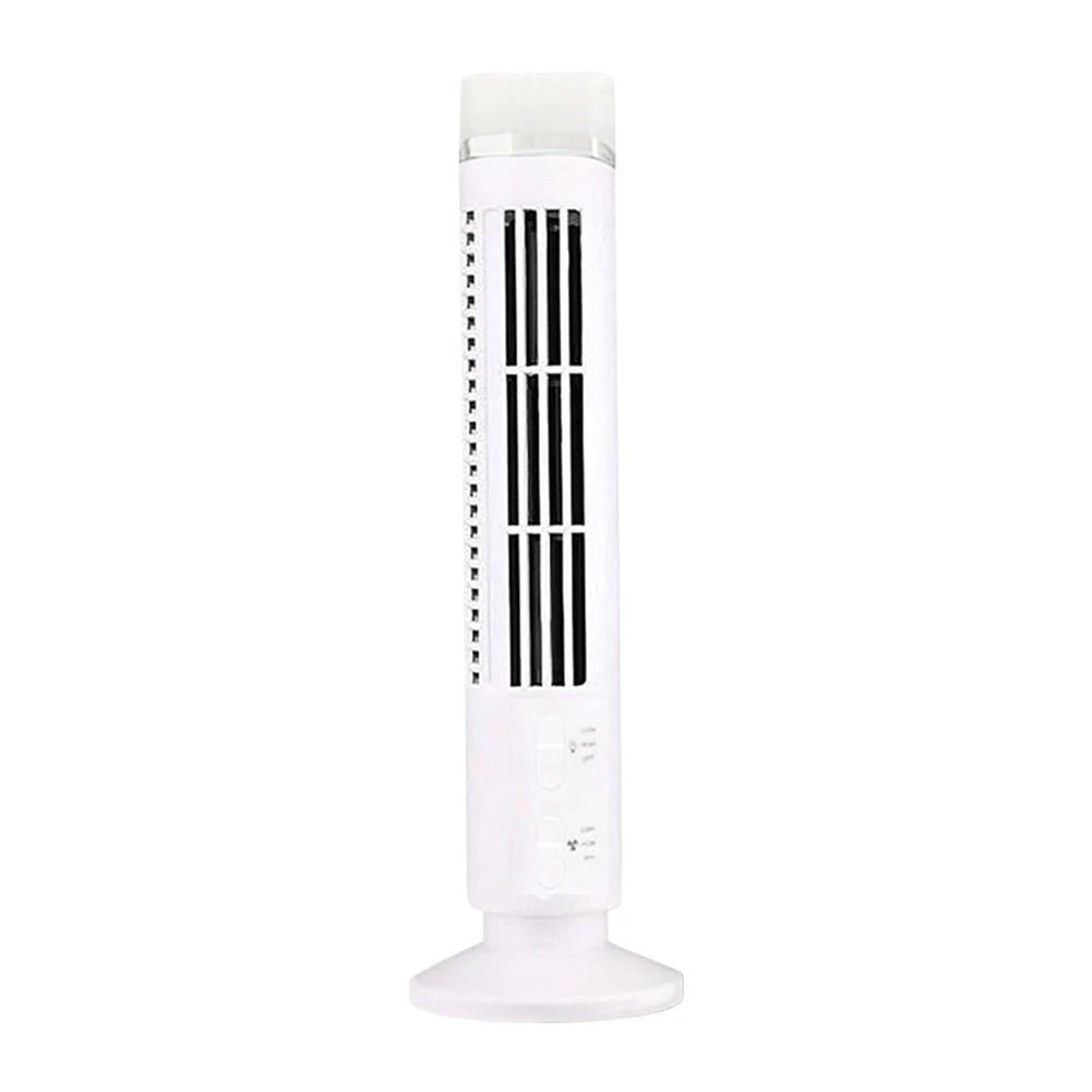 Portable Bladeless Tower Fan 2/3 Speeds Electric Fan Personal Fan Quiet Standing Fan Rechargeable Wall Mount Fan Desktop Fan New - Top Tech Gadgets