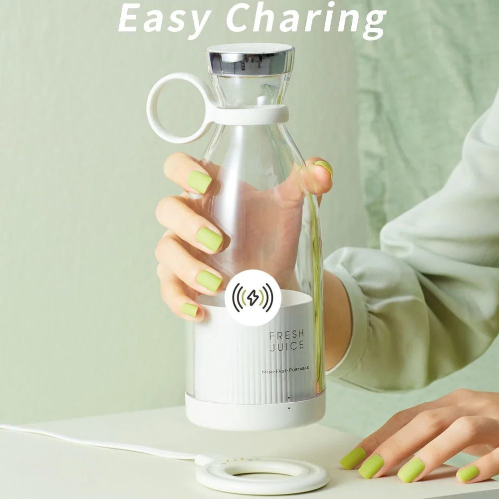 Portable Blender Juicer 350ML Mixeur Wireless Rechargeable Mini USB Juicer Cup Fruit Mixer Travel Bottle Smoothie Extractor - Top Tech Gadgets