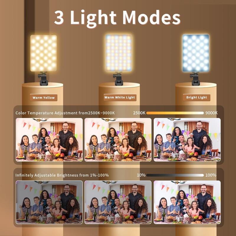Portable Rechargeable LED Clip - On Selfie Light - Top Tech Gadgets
